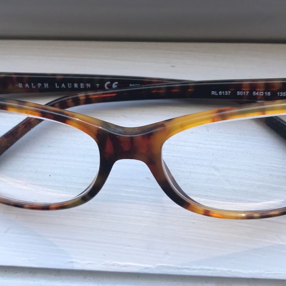 Ralph Lauren tortoise eyeglasses frames - Picture 2 of 3